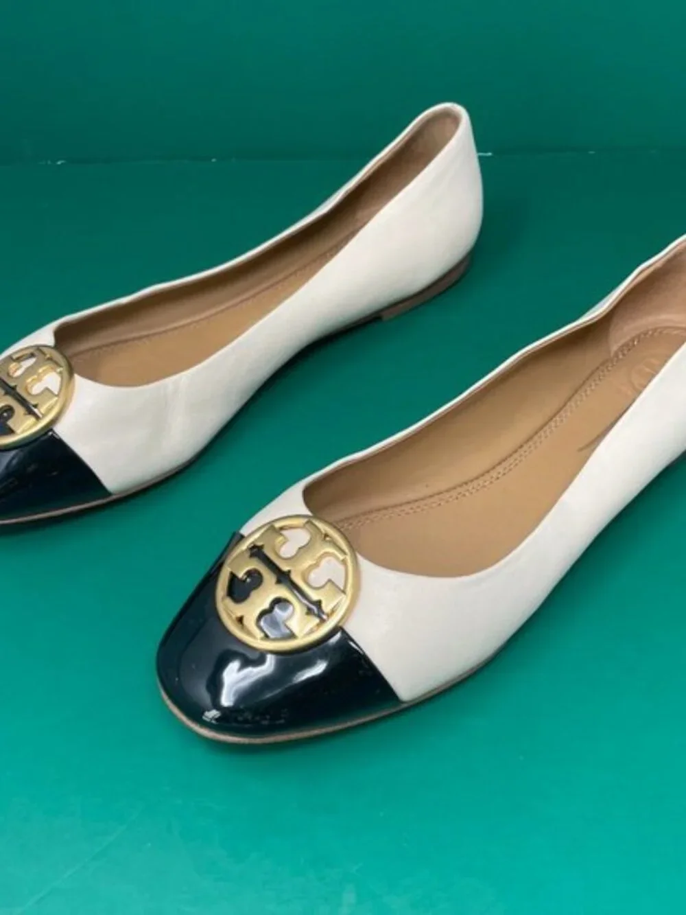 Tory Burch | Chelsea Cap Toe Leather Ballet Flats